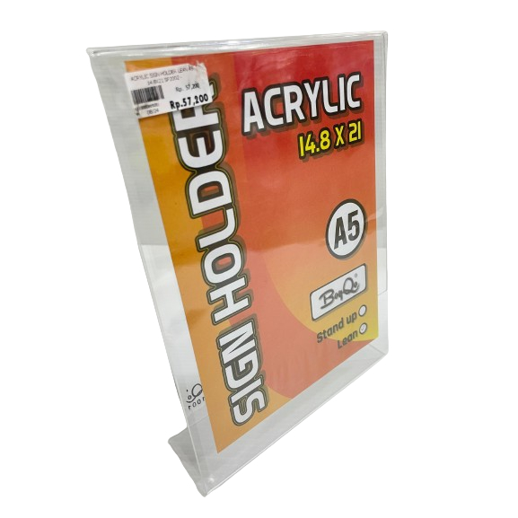 

TBMO ACRYLIC SIGN HOLDER LEAN A5 14.8X21 SP2002