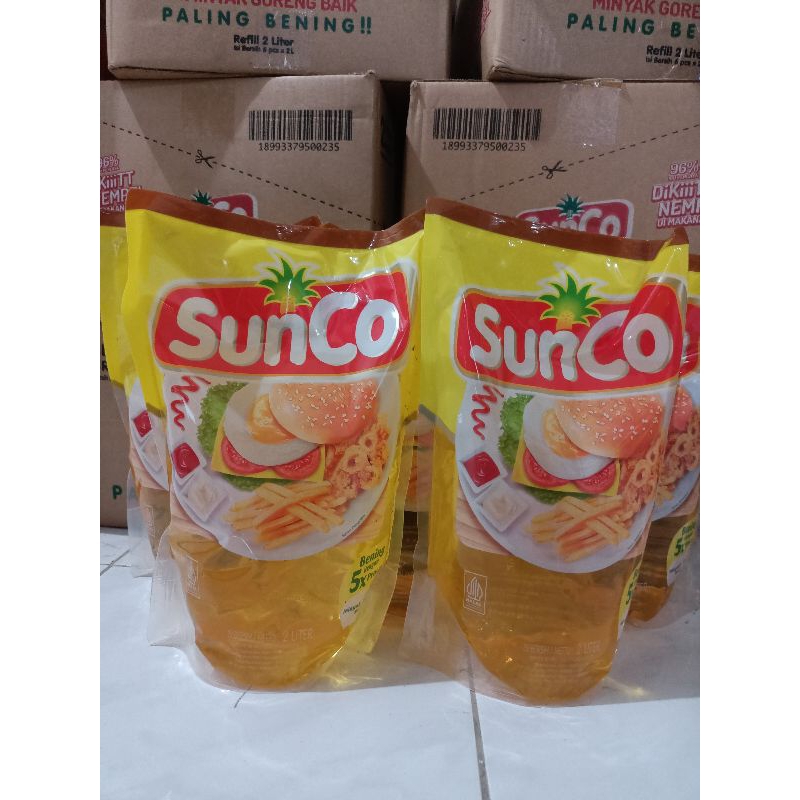 

(1 PCS) MINYAK GORENG SUNCO KEMASAN REFILL 2 LITER Oil