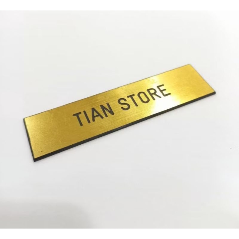 

Name Tag Pdh | Papan Nama Gold | Papan nama Kuning