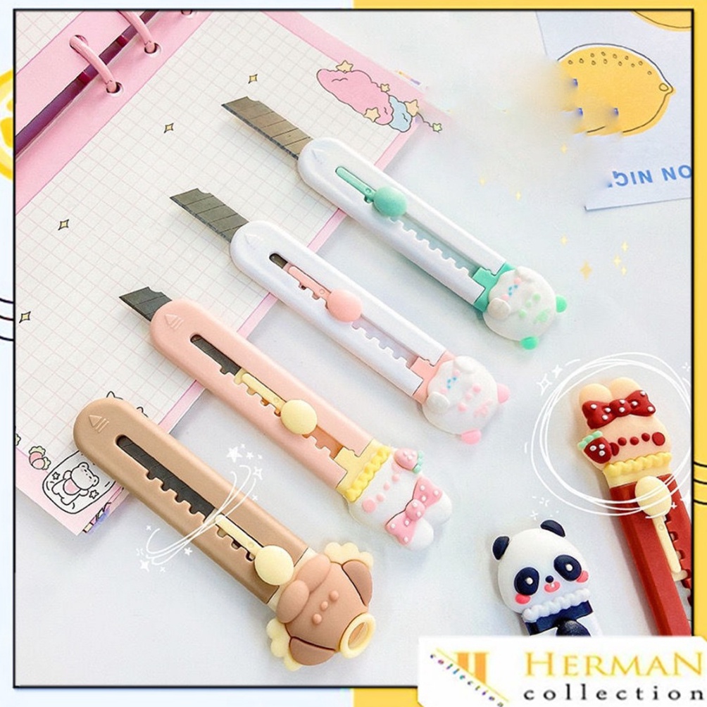 

Murah Lebay HC Cutter Mini Portable Karakter Kartun Pisau Pemotong Kertas Model Tapak Hewan Cutter Unboxing Travel Kit Paper Lucu Hand Cutter Paw Mini Serbaguna