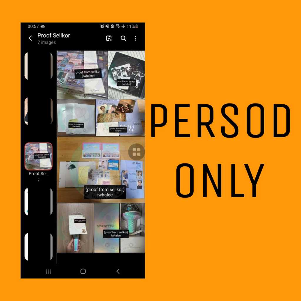 PERSONAL ORDER / PERSOD SHINEE EXO BTS SEVENTEEN | TINCASE JXW DELUXE VER & SVT SPILL THE FEELS SEAL