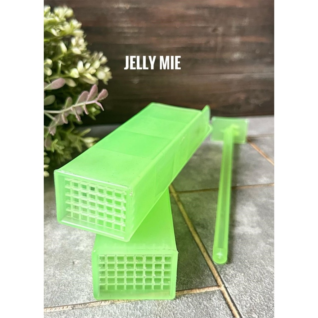 COD Cetakan Jelly Mie Noodle 48Lubang Jelly / Mold Cetakan Pembuat Jelly Mie Agar Bentuk Mie Tokorot