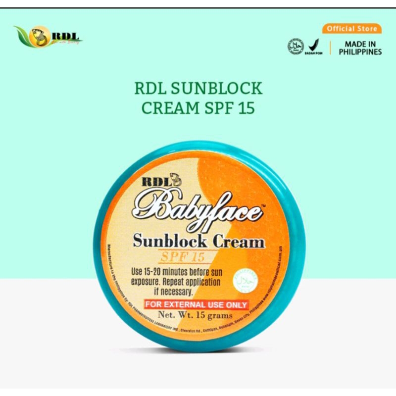 RDL SUNBLOCK CREAM SPF 15 (POD)