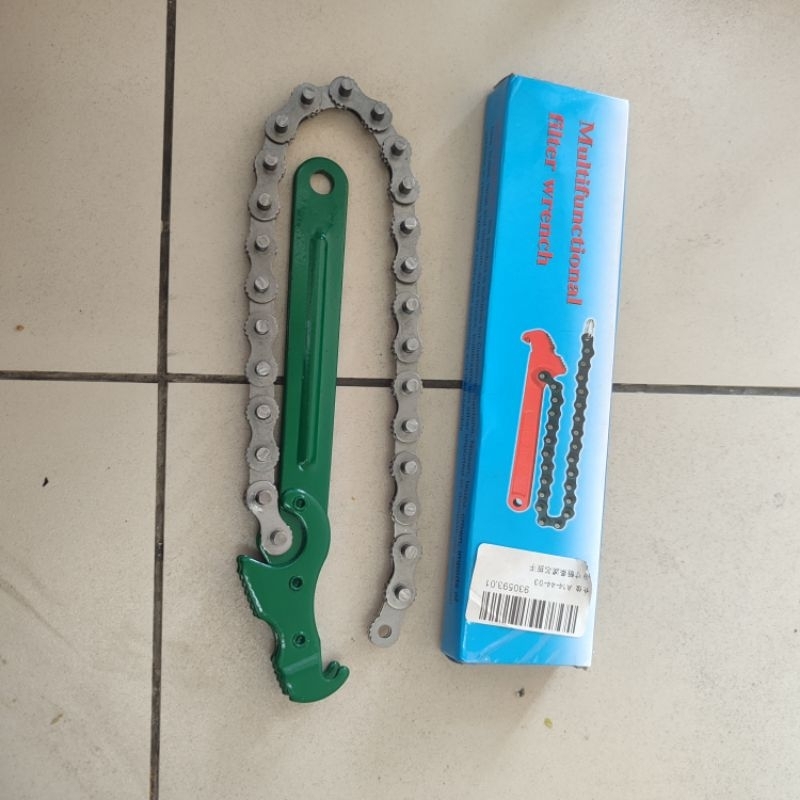 Kunci pilter oli rantai 9 inch kunci rantai filter oli
