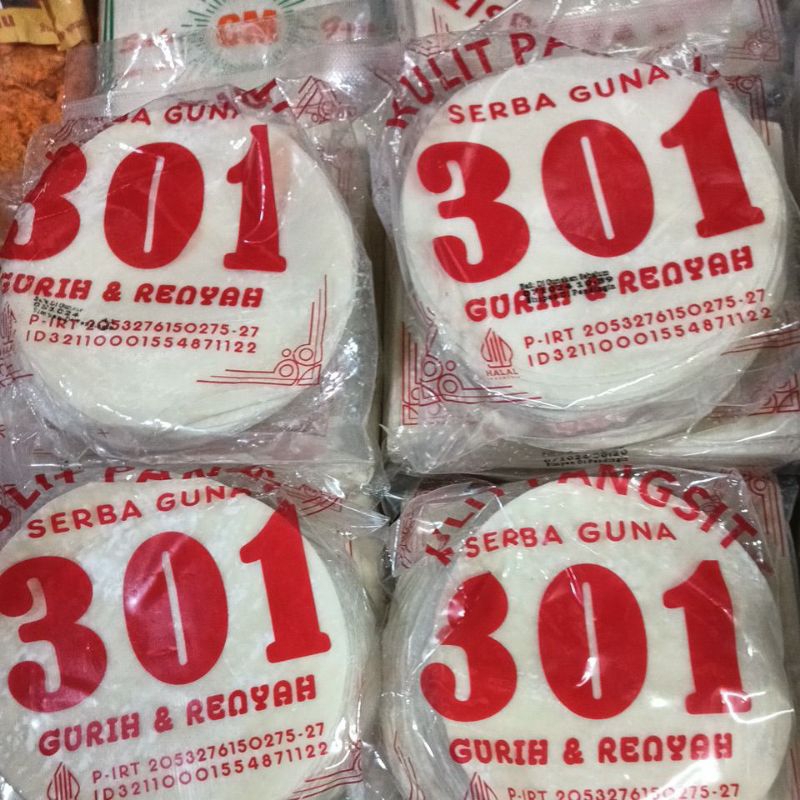 

Kulit Pangsit bulat merk 301