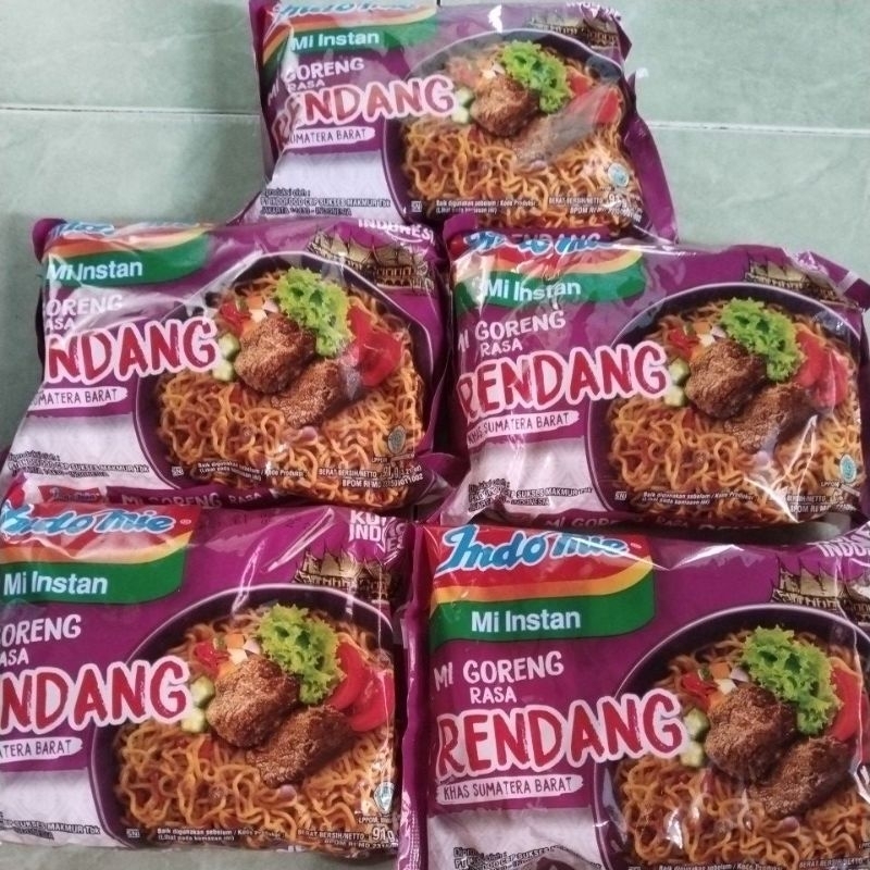 

Paket 5 pcs indomi goreng rendang