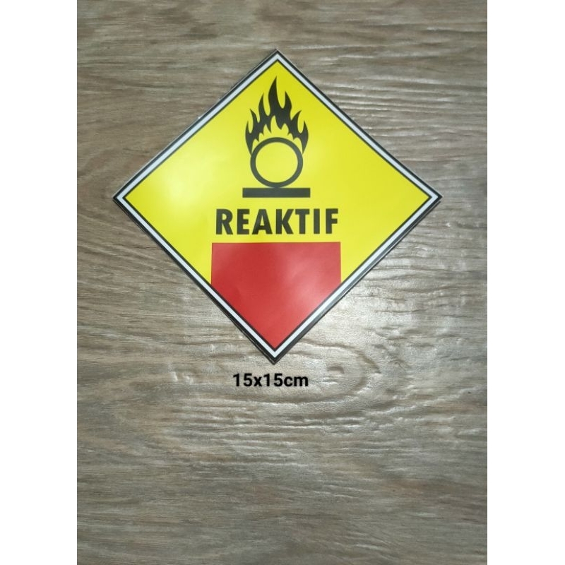 

Stiker Limbah B3 (REAKTIF)/ Stiker Reaktif