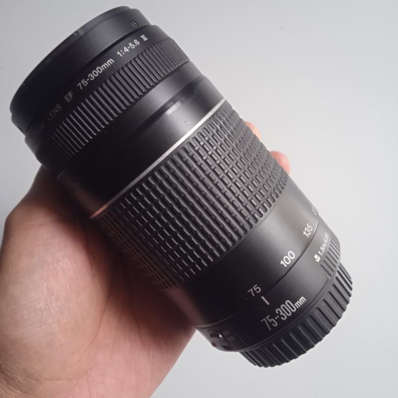 Lensa tele Canon 75-300mm lensa zoom canon 1200D 1300D 1500D 3000D 4000D 600D 650D 700D 60D 550D DLL
