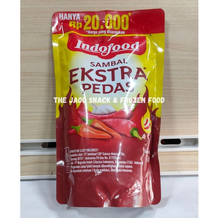 

INDOFOOD SAMBAL EXTRA PEDAS 1KG