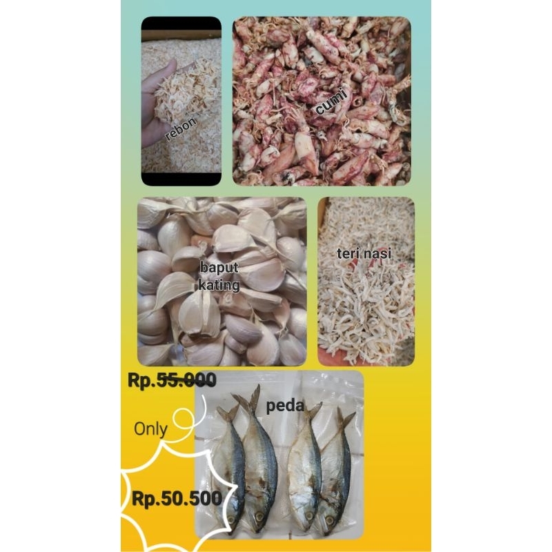 

PROMO IKAN ASIN PAKET HEMAT / IKAN ASIN CAMPUR/ PAKET IKAN ASIN CAMPUR 5PCS