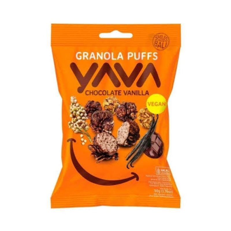 

YAVA GRANOLA PUFFS CHOCOLATE VANILLA 50G