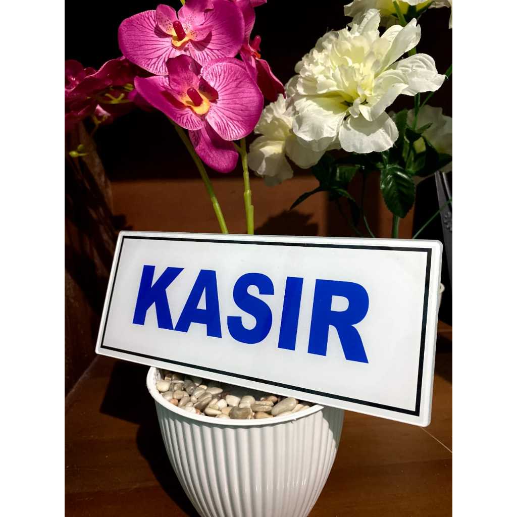 

Akrilik Sign Board Papan Nama Akrilik Tulisan "Kasir