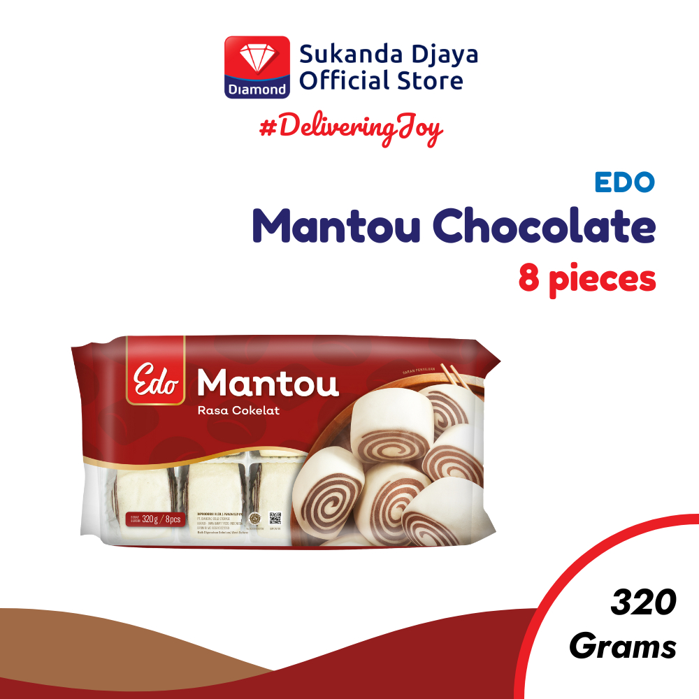 

Edo Mantou Chocolate 320 gr Roti Sepan untuk Dimsum / Snack / Frozen