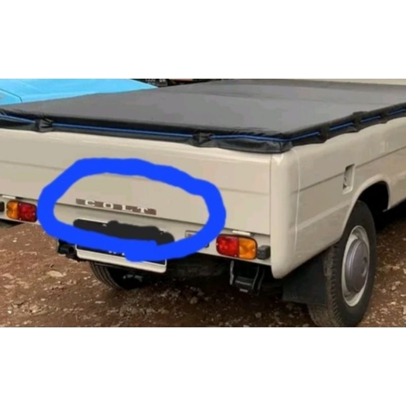 Stiker pintu bak Colt T120 colt bagong original japan