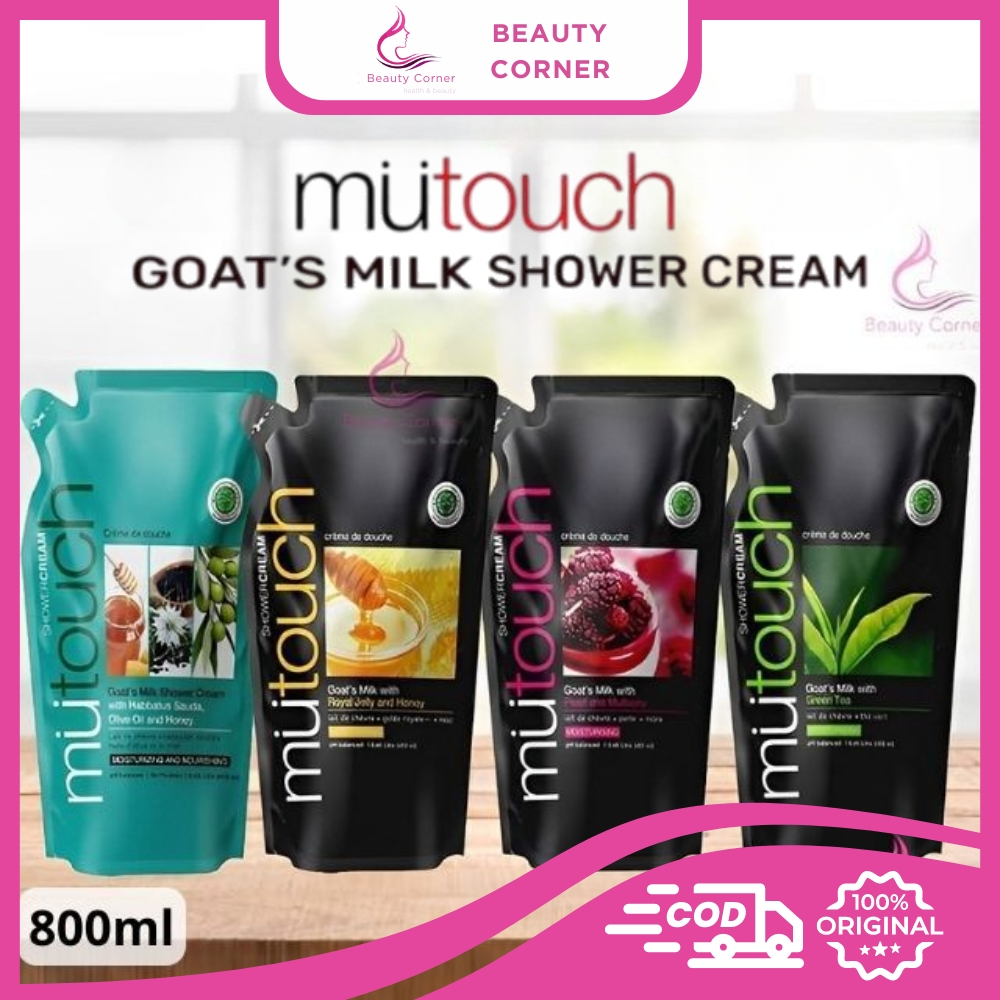 MuTouch Goats Milk Shower Cream Refill - 800ml