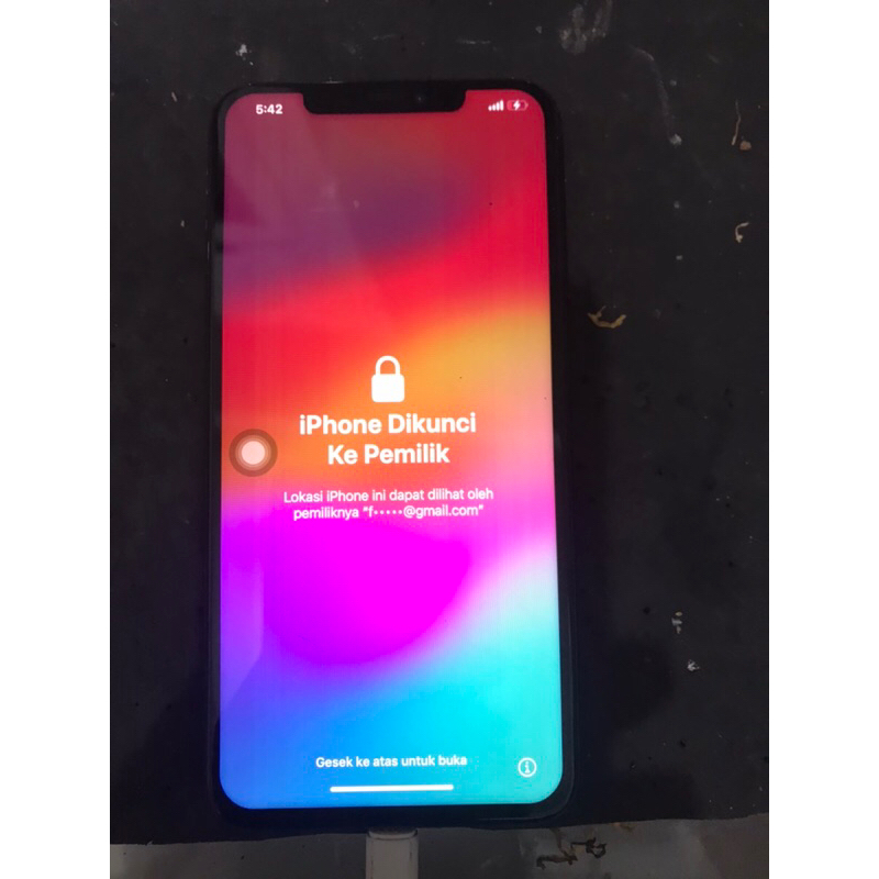 mesin iphone xs max 64. lock icloud