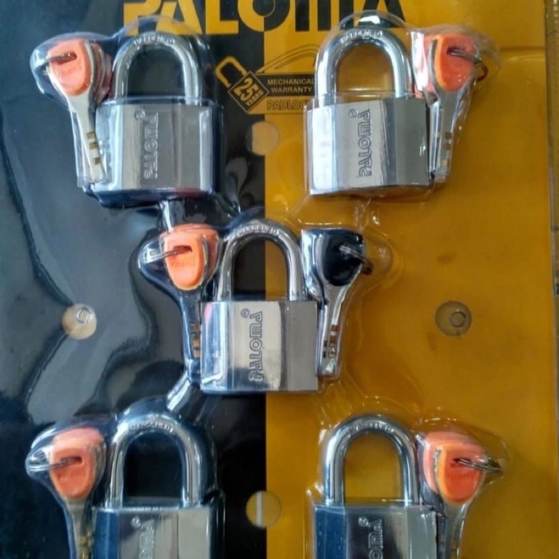 GEMBOK PALOMA MASTER KEY 60 MM PAKET GEMBOK ISI 5 PCS CH