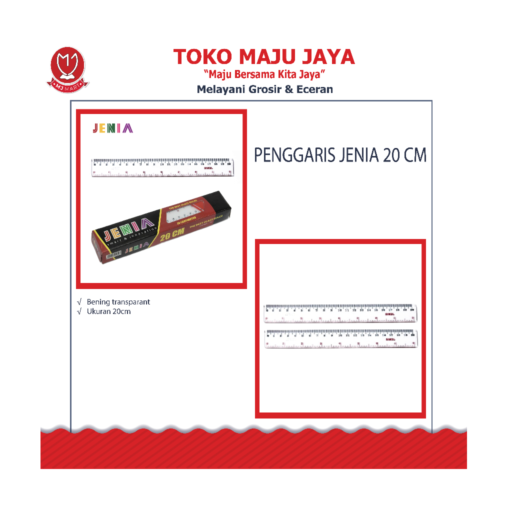 

PENGGARIS JENIA 20 CM
