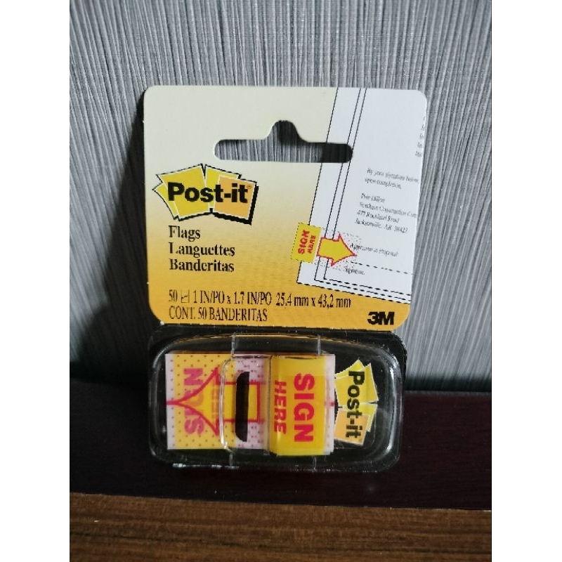 

Post it / Sticky Notes 3M Sign Here Flag