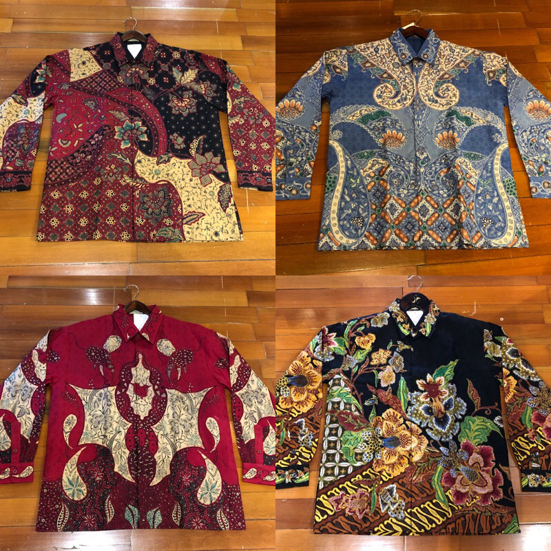 Kemeja pria lengan panjang premium batik katun viscos baju pria formal dian pelangi official pekalon