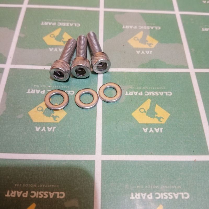 BAUT L STAINLESS SET RING COVER TUTUP FILTER OLI YAMAHA JUPITER MX OLD MX NEW