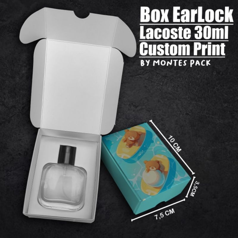 

BOX EARLOCK CUSTOM PRINT| untuk botol la coste 30ml | box botol Custom Printing