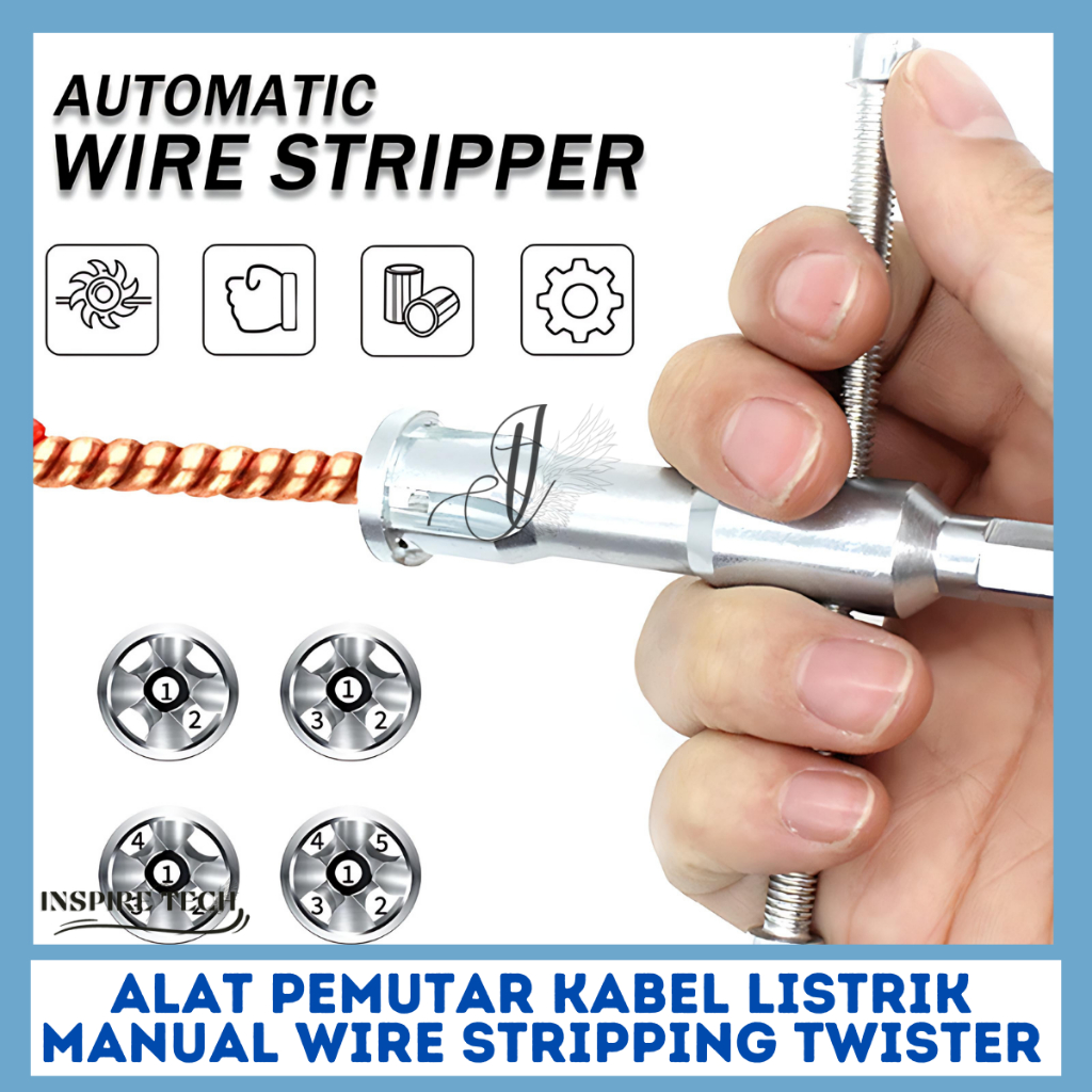 Alat Pemutar Kabel Listrik Manual Wire Stripping Fast Twister Tool Kabel Konektor