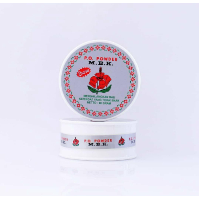 BEDAK MBK POT POWDER DEODORANT | SILVER & PUTIH | TIN POT 60 GRAM | ORIGINAL