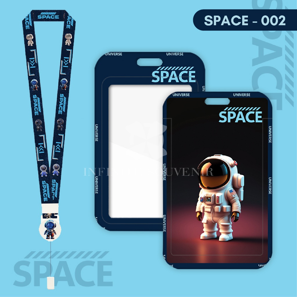 

(N017) ID Card Holder Tali Yoyo Human Space/ Nametag Yoyo Astronaut / Space Human / Card Holder Yoyo