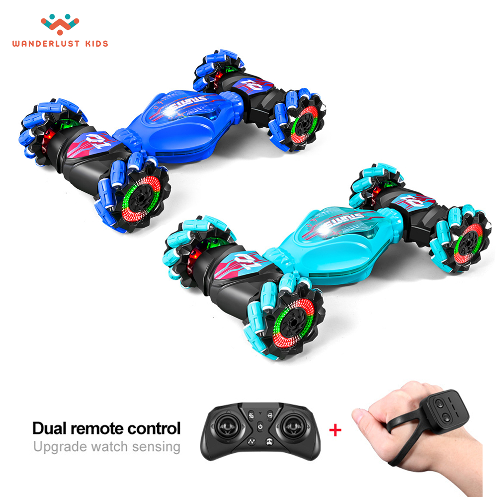 RC Mobil Remote Control Stunt Car Gesture Dazzling Twisted Offroad Mainan Mobil Anak