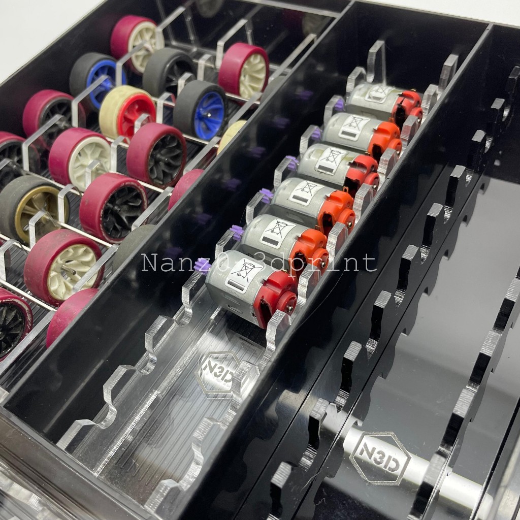 Sekat Tamiya Versus 8050 Dinamo Motor V2 Mini 4WD Aksesoris Tatakan Laci Kotak Box VS 8050 - N3D