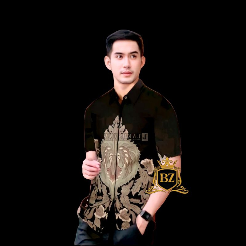 Hem Batik Pria Lengan Pendek - Baju Batik Pria - Hem Batik Pria Jumbo M L XL XXL 3XL 4XL 5XL