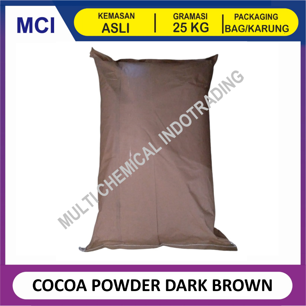 

COCOA POWDER ALKALIZED COKLAT BUBUK DARK BROWN - 1 BAG 25 KG