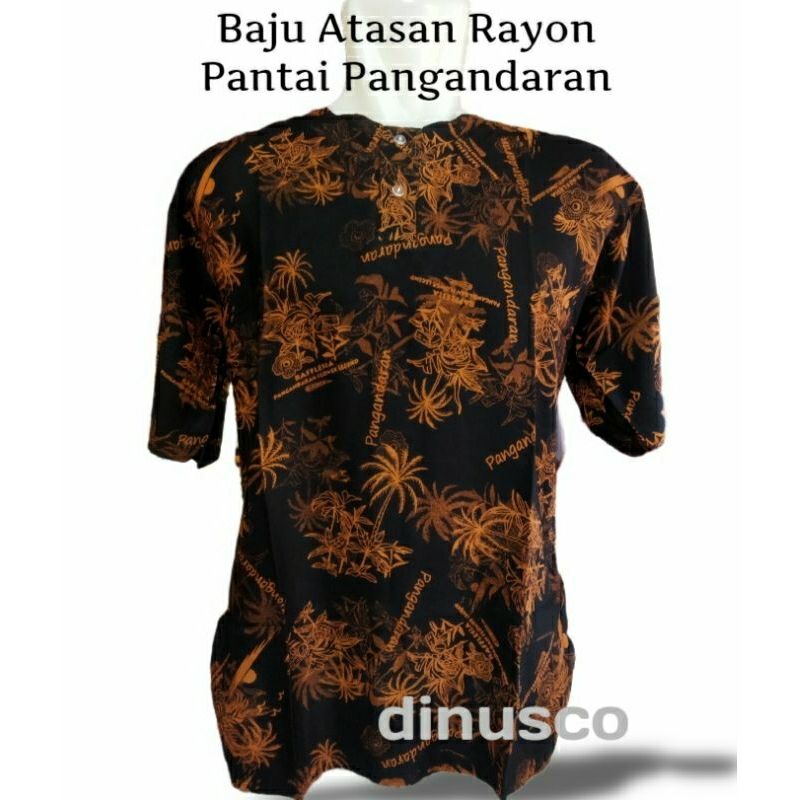 Baju Atasan Rayon Pria Wanita Pantai Pangandaran
