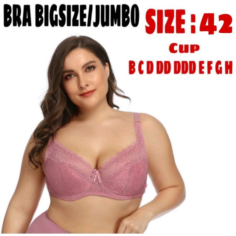 ANEKA BRA BIGSIZE JUMBO SIZE 42 C D DD DDD F G BRANDED EXPORT