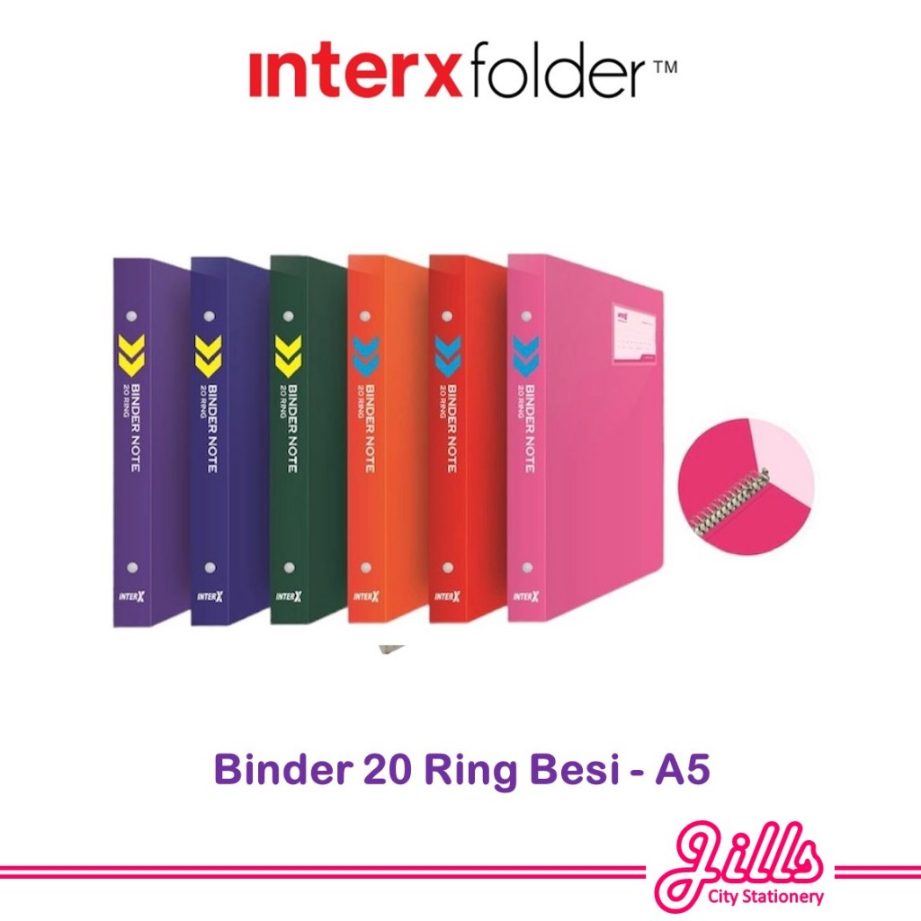

Interxfolder Binder Note A5 Opaque Color