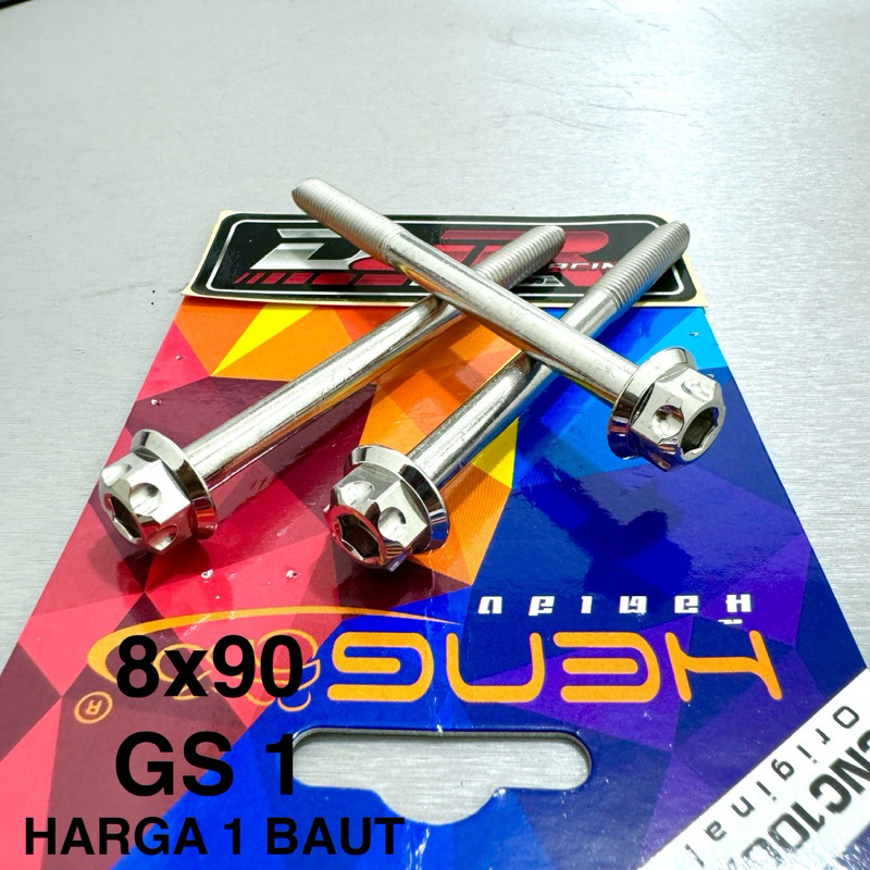Baut 12 PROBOLT 8x90 STAINLESS GS1 gear 2 KUNCI HENG THAILAND baut 12 panjang 9 cm