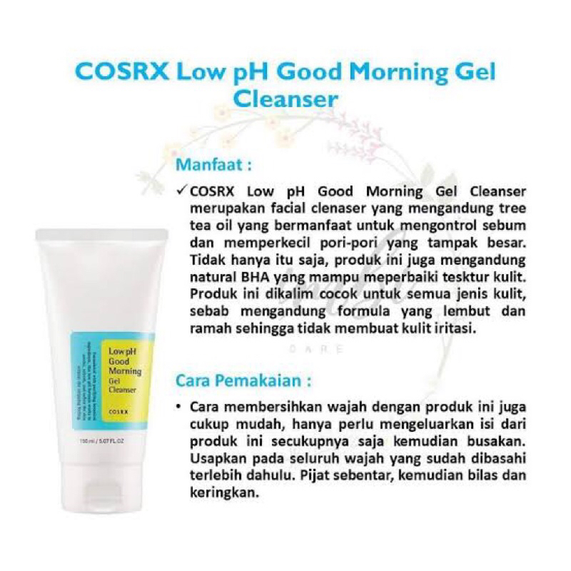 FACIAL WASH COSRX LOW PH GOOD MORNING GEL