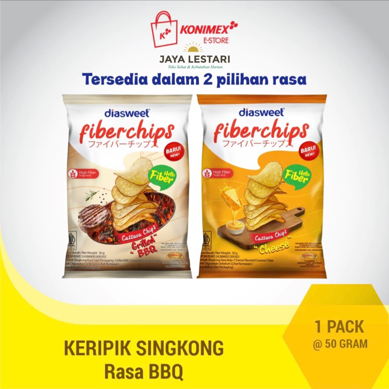 

Diasweet Fiberchips (2 Varian Rasa) (50g)