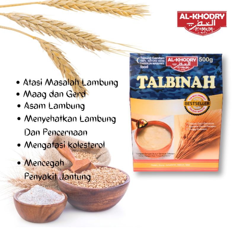 

Talbinah Alkhodry 500gr Atasi Gangguan Lambung Makanan Sehat JSR