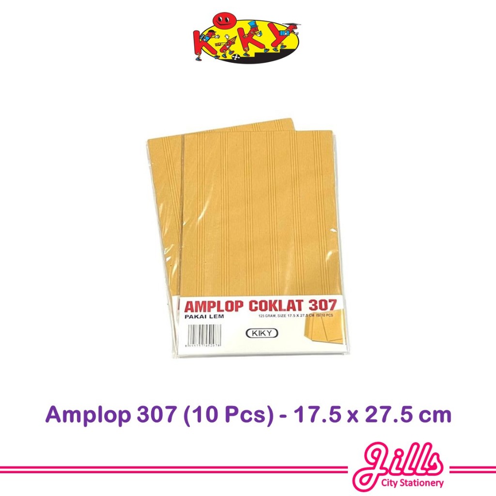 

Kiky Amplop Coklat 307 (1Pak isi 10 Pcs)