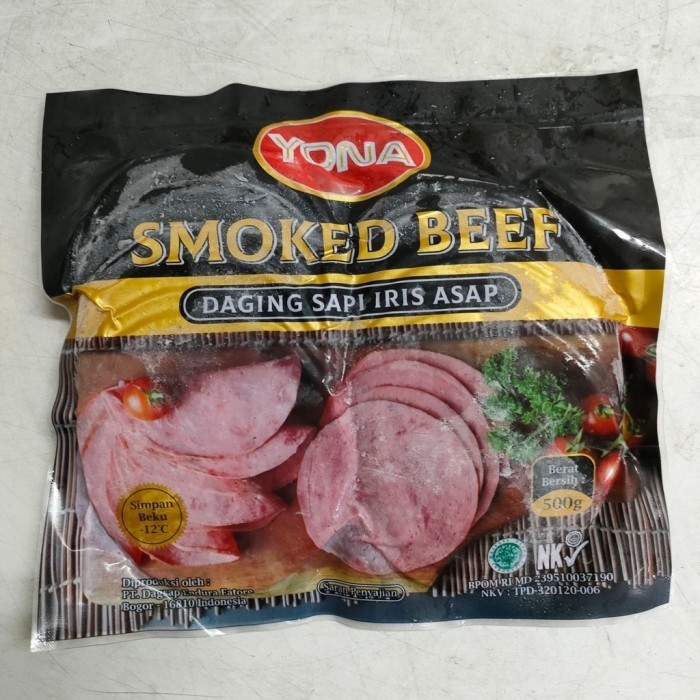 

Yona Smoke Beef 500gr | Yona Daging Sapi Asap