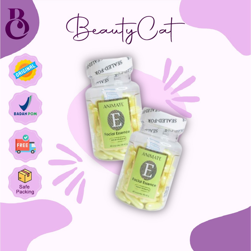 (BPOM) ANIMATE SERUM WAJAH ISI 60 - SERUM VITAMIN E ANIMATE USA / FACIAL ESSENCE / SERUM WAJAH