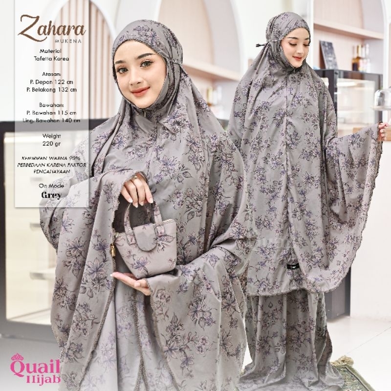 Mukena Dewasa Premium ZAHARA Original Quail Hijab