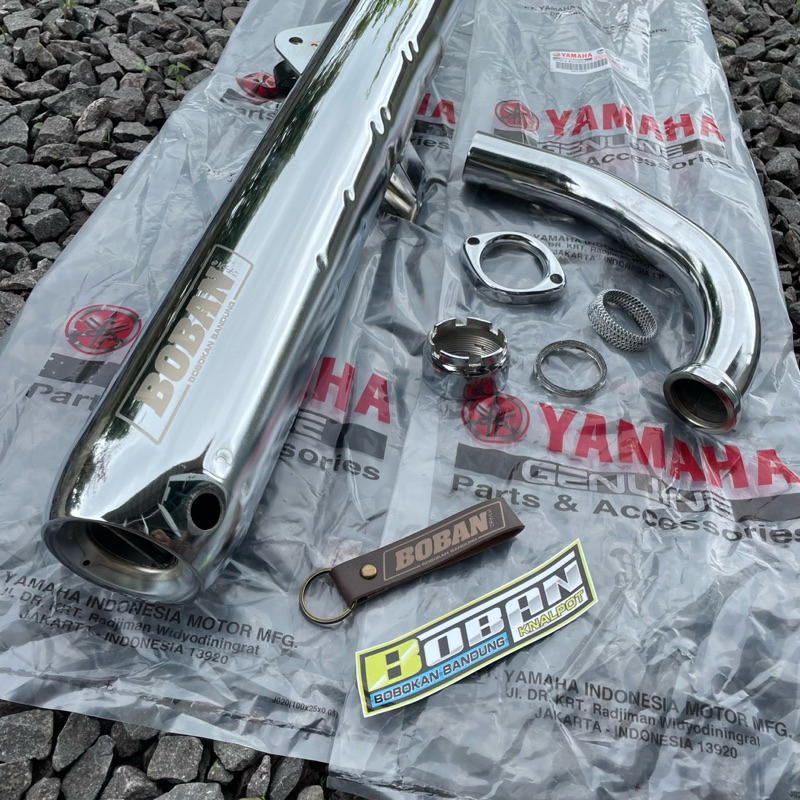 Boban Fullset Nuklir C33 C39 Knalpot Rx King Orinal Boban Knalpot