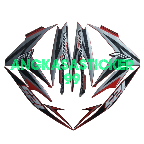 stiker striping motor vario techno 125 2013 merah