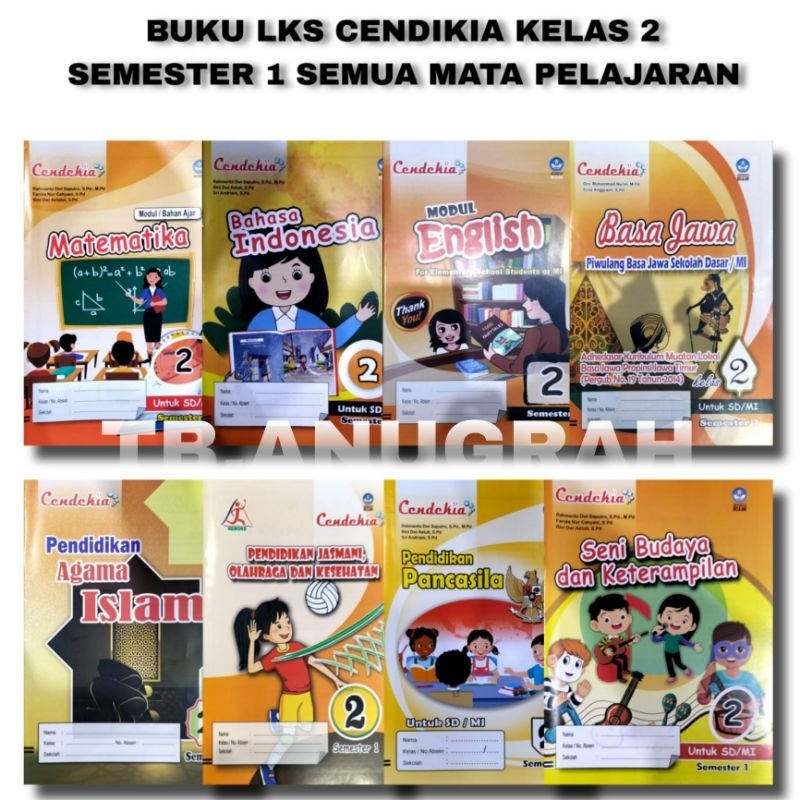 BUKU LKS CENDEKIA KELAS 2 SEMESTER 1 PENERBIT PUSTAKA CENDEKIA