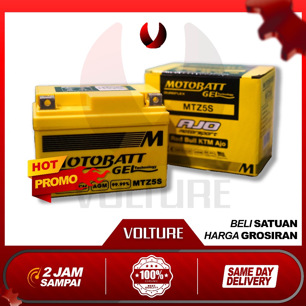 Aki motor kering GROSIR motobatt original mtz5s gtz5s 4,2 Amper 12volt bergaransi metic bebek koplin