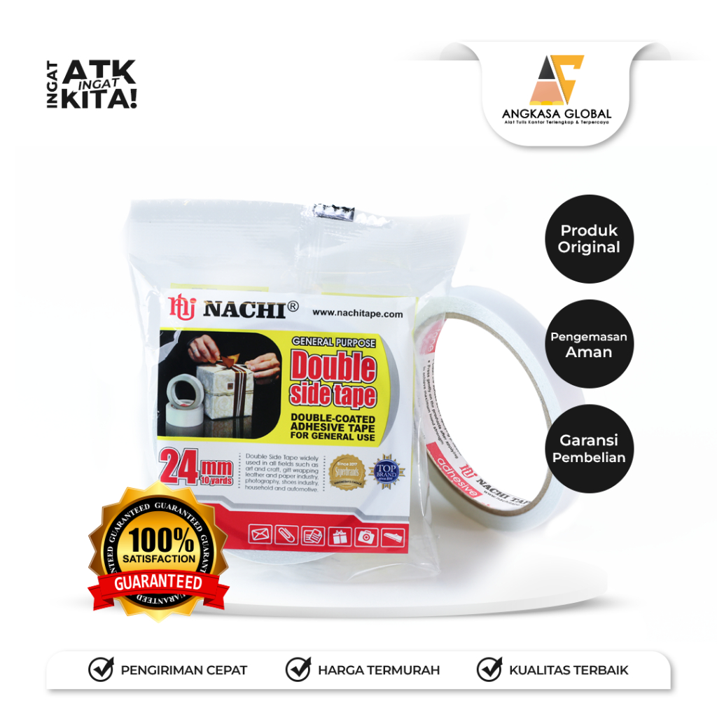 

NACHI DOUBLE TAPE 0.5” (1ROLL)
