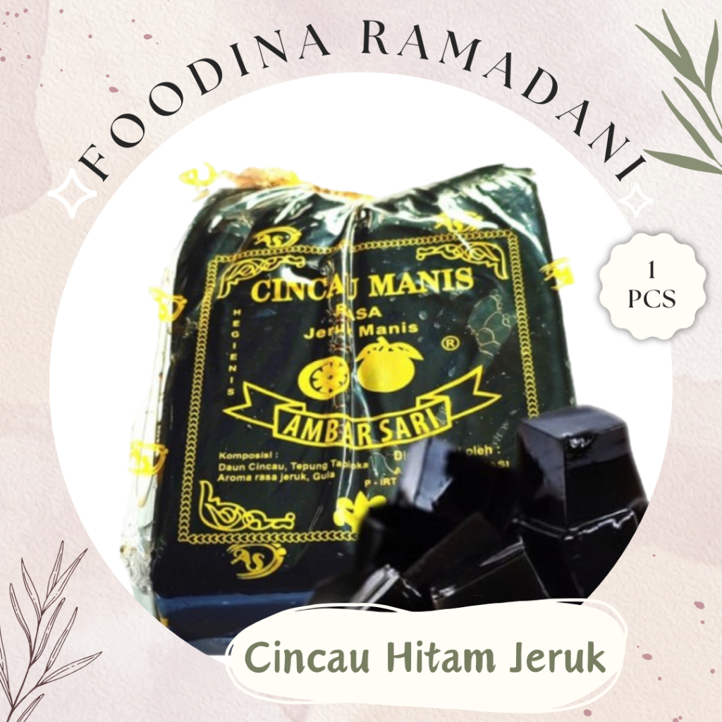 

CINCAU HITAM Rasa Jeruk Manis - Black Jelly Fresh [ 1 Buah ] Harga Per PCS